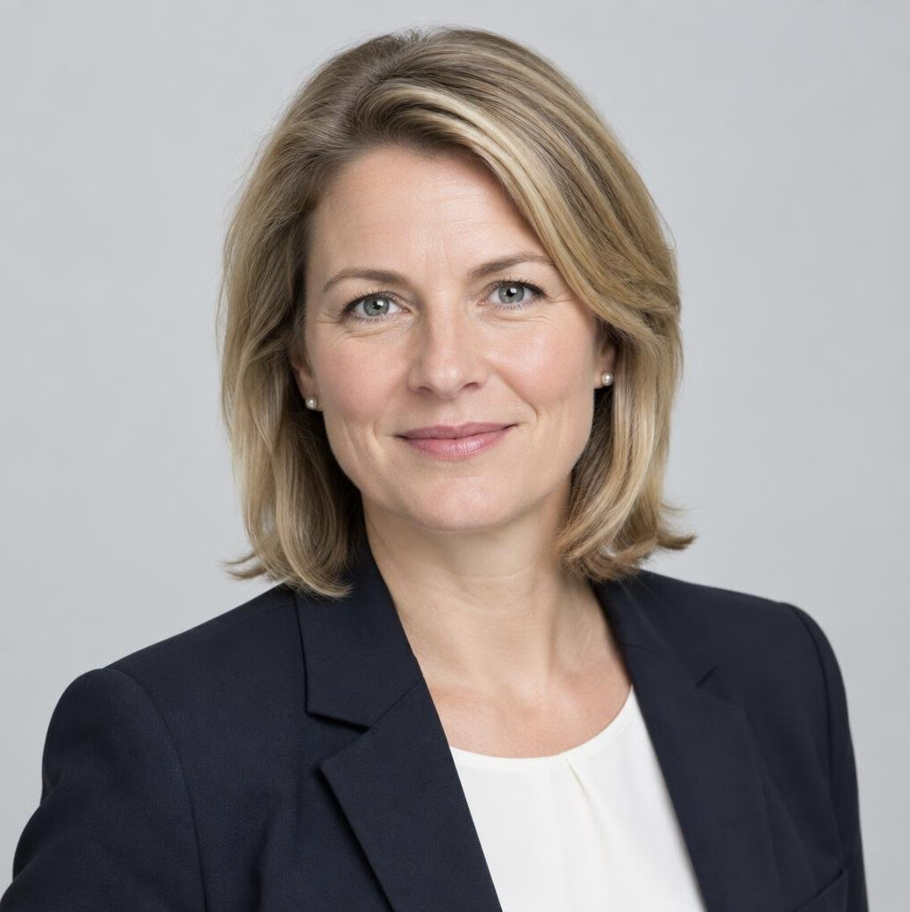 Portrait of a German female research director in an office